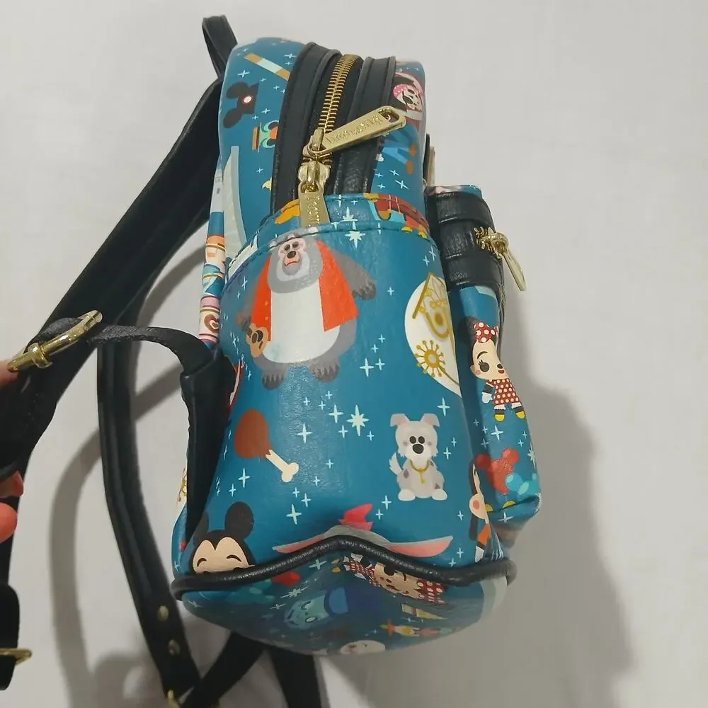 Loungefly Backpack Disney Parks Limited Edition Magic Kingdom Rides Snacks